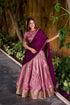 Pink Pure Soft Dupion Paithani Silk South Indian Lehenga Saree Half Lehenga Saree Anant Tex Exports Pvt.Ltd..