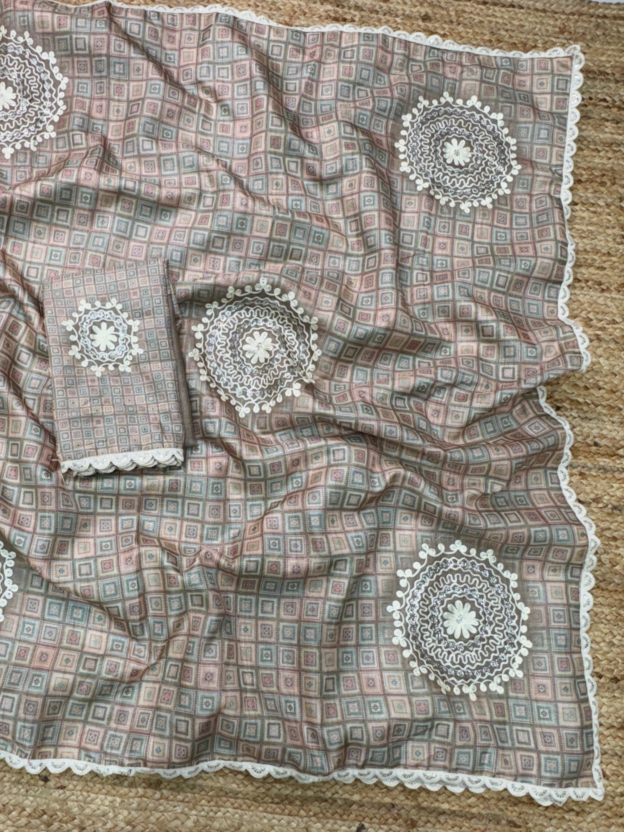 Chiku Pure Soft Tussar Cotton Saree