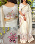 White Pure Soft Tussar Cotton Saree Cotton saree Anant Tex Exports Pvt.Ltd..