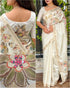 White Pure Soft Tussar Cotton Saree Cotton saree Anant Tex Exports Pvt.Ltd..