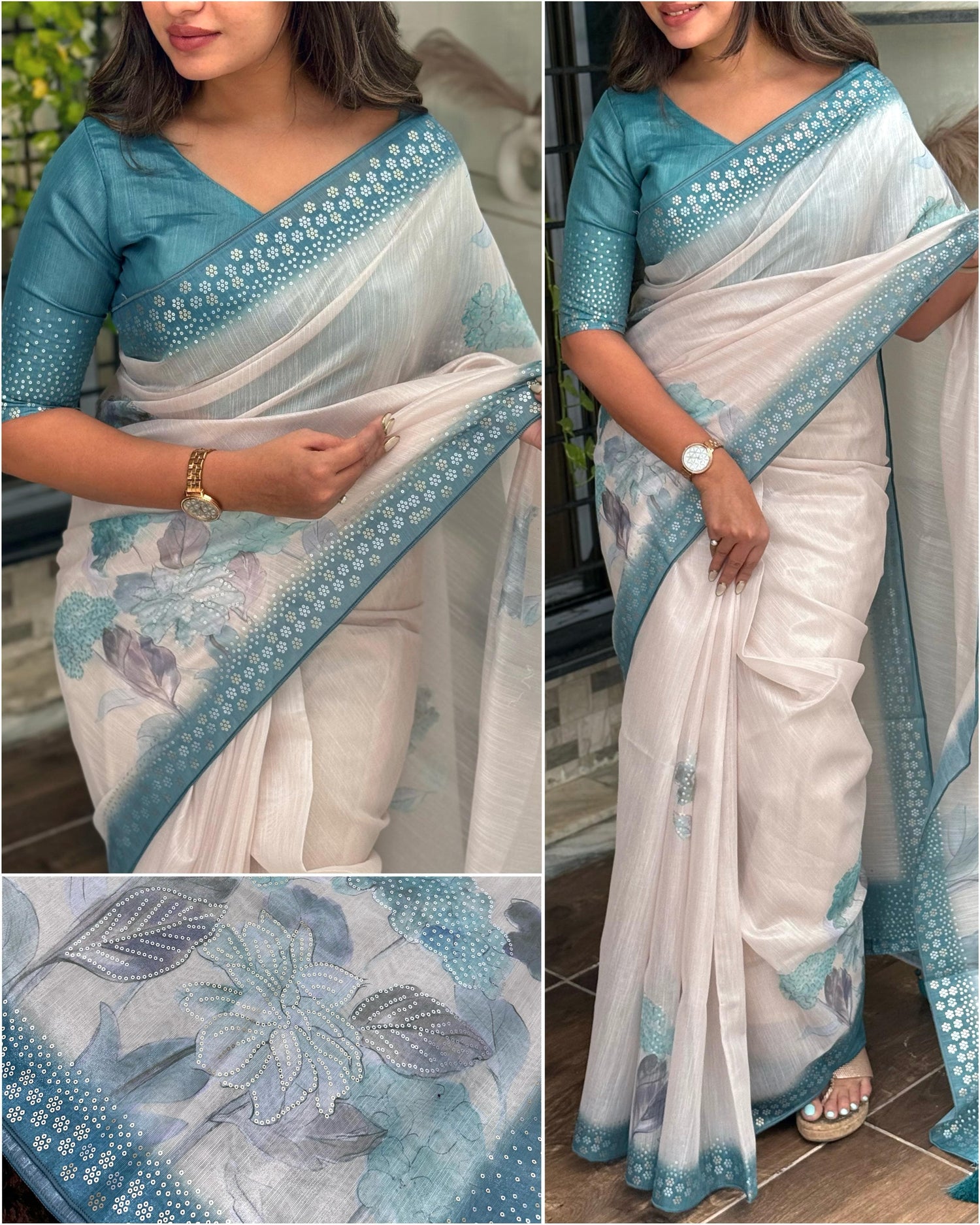 Sky Pure Soft Taspa Silk Saree Cotton saree Anant Tex Exports Pvt.Ltd..