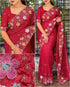 Red Pure Soft Sufi Silk Saree Cotton saree Anant Tex Exports Pvt.Ltd..