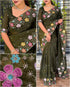 Green Pure Soft Sufi Silk Saree Cotton saree Anant Tex Exports Pvt.Ltd..