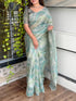 Green Pure Soft Linen Copper Zari Cotton Saree Cotton saree Anant Tex Exports Pvt.Ltd..