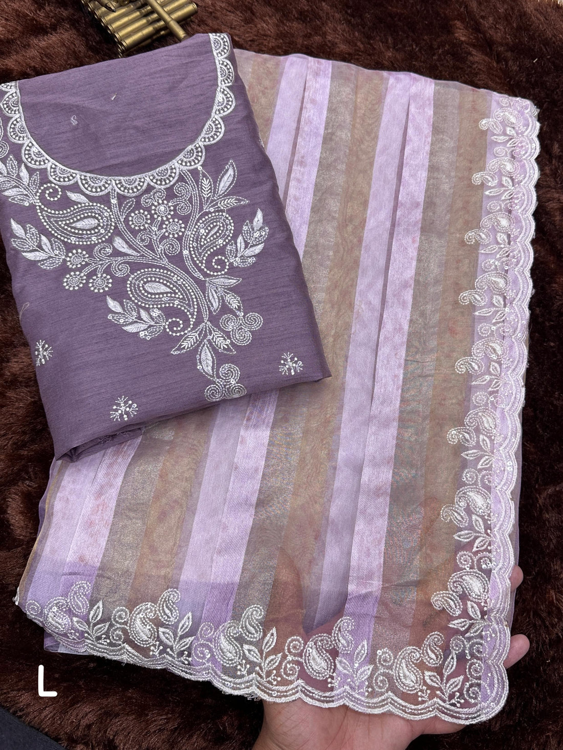 Pink Pure Tissue Taspa Organza Saree Tissue Saree Anant Tex Exports Pvt.Ltd..