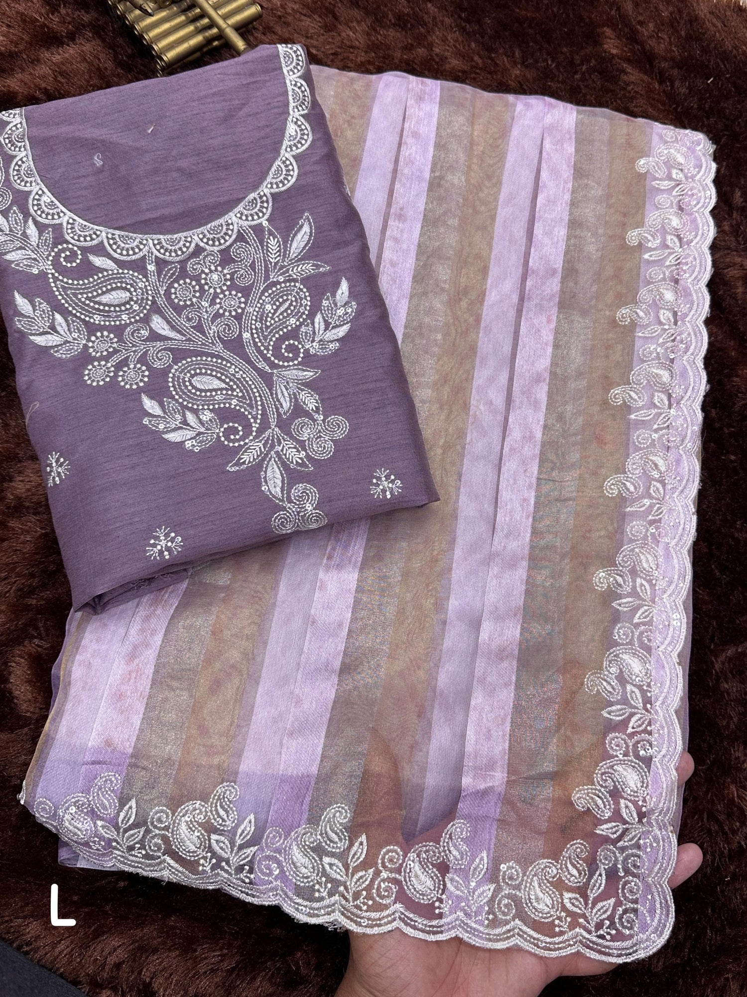 Pink Pure Tissue Taspa Organza Saree Tissue Saree Anant Tex Exports Pvt.Ltd..