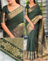 Green Pure Soft Assam Silk Saree Tussar Saree Anant Tex Exports Pvt.Ltd..