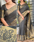 Grey Pure Soft Assam Silk Saree Tussar Saree Anant Tex Exports Pvt.Ltd..