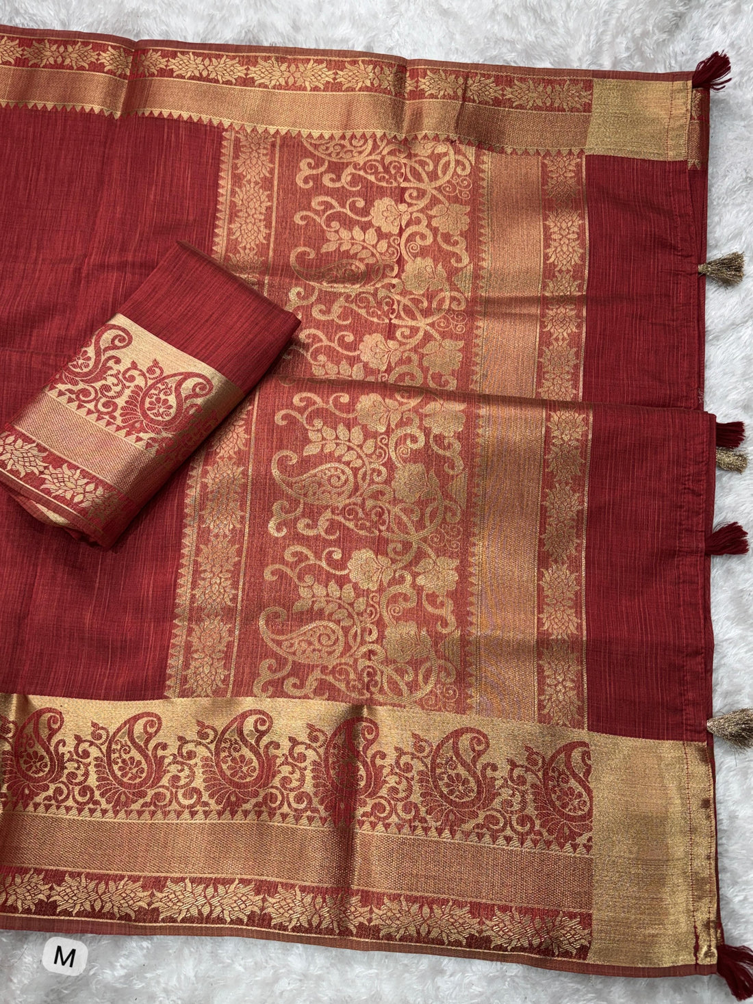 Maroon Pure Soft Assam Silk Saree Tussar Saree Anant Tex Exports Pvt.Ltd..