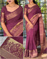 Wine Pure Soft Assam Silk Saree Tussar Saree Anant Tex Exports Pvt.Ltd..