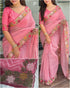 Pink Pure Soft Cotton Satin Saree Cotton saree Anant Tex Exports Pvt.Ltd..