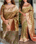 Mehendi Pure Banarasi Silk Saree Soft Silk Saree Anant Tex Exports Pvt.Ltd..
