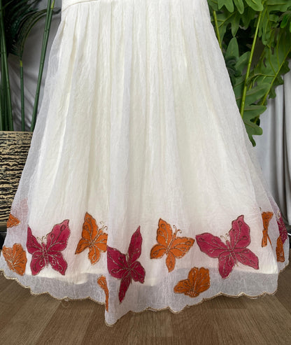Cream Pure Crush Organza Kids Girl&