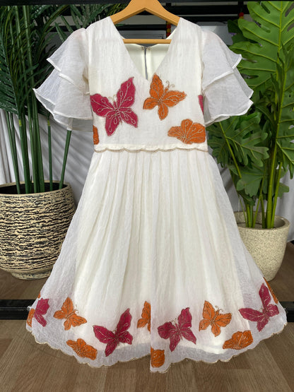 Cream Pure Crush Organza Kids Girl&