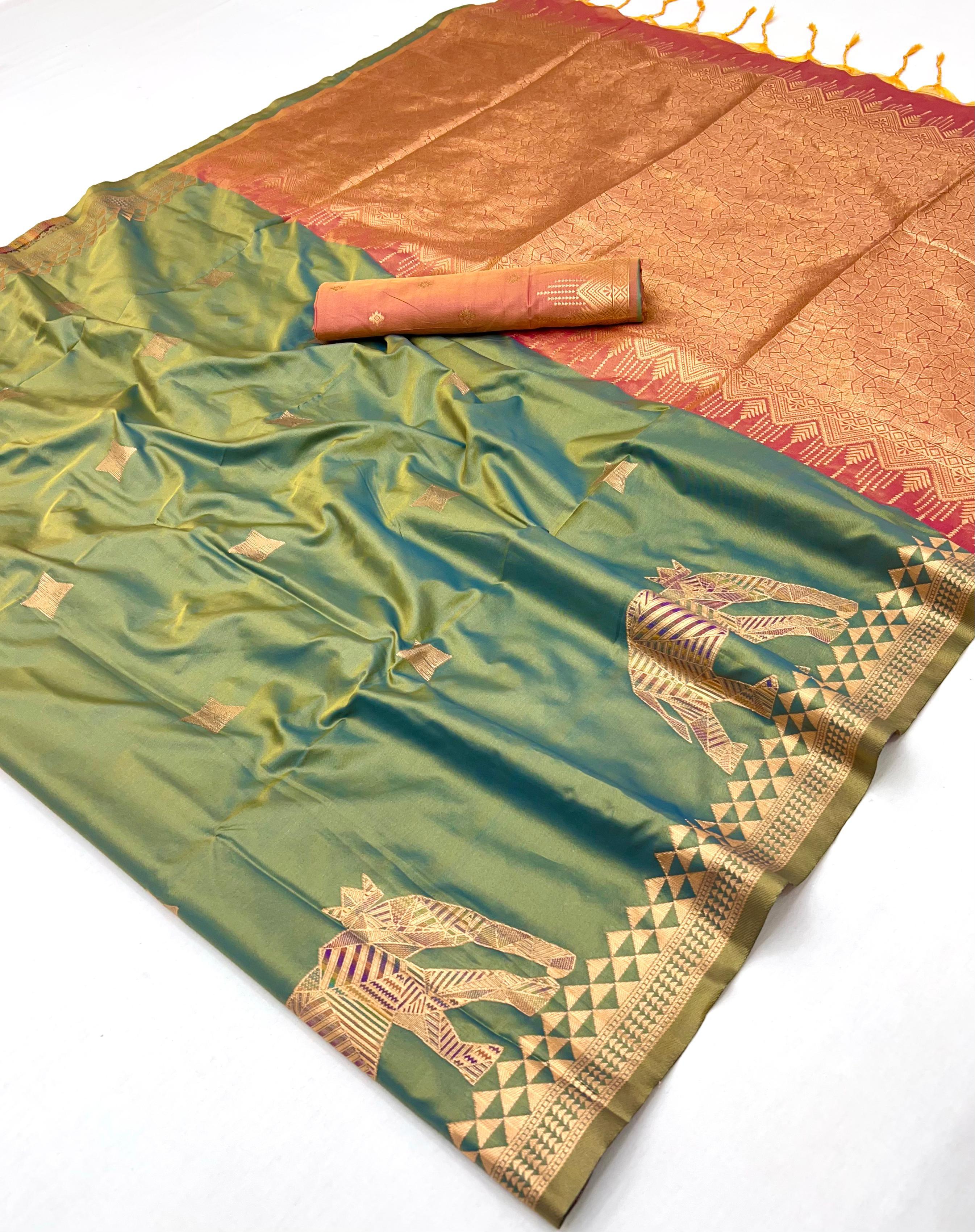 Teal Blue Pure Soft Silk Handloom Saree Panetar Saree Anant Tex Exports Pvt.Ltd..