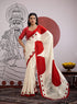 Red Pure Soft Modal Satin Ajrakh Print Satin Saree Japan Satin Saree Anant Tex Exports Pvt.Ltd..