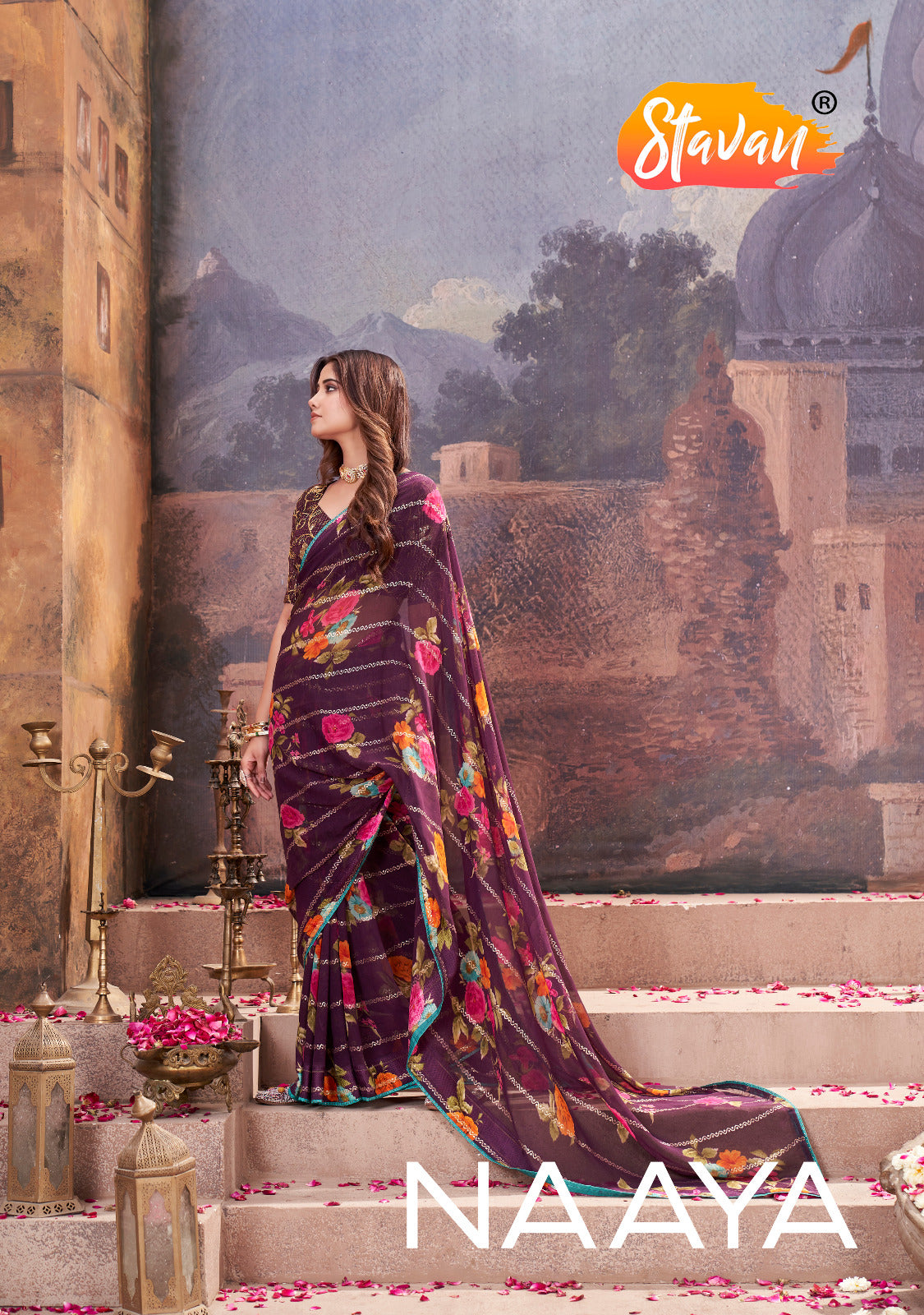 Purple Pure Heavy Waighless Saree 
