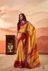Yellow Pure Soft Cotton Blend Printed Saree 