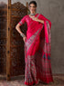 Pink Pure Semi Modal Silk Floral Printed Saree 