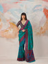 Firozi Jacquard Kanjivaram Silk Saree 