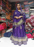 Blue Pure Modal Gajji Silk Rajsthani Lehenga Choli 