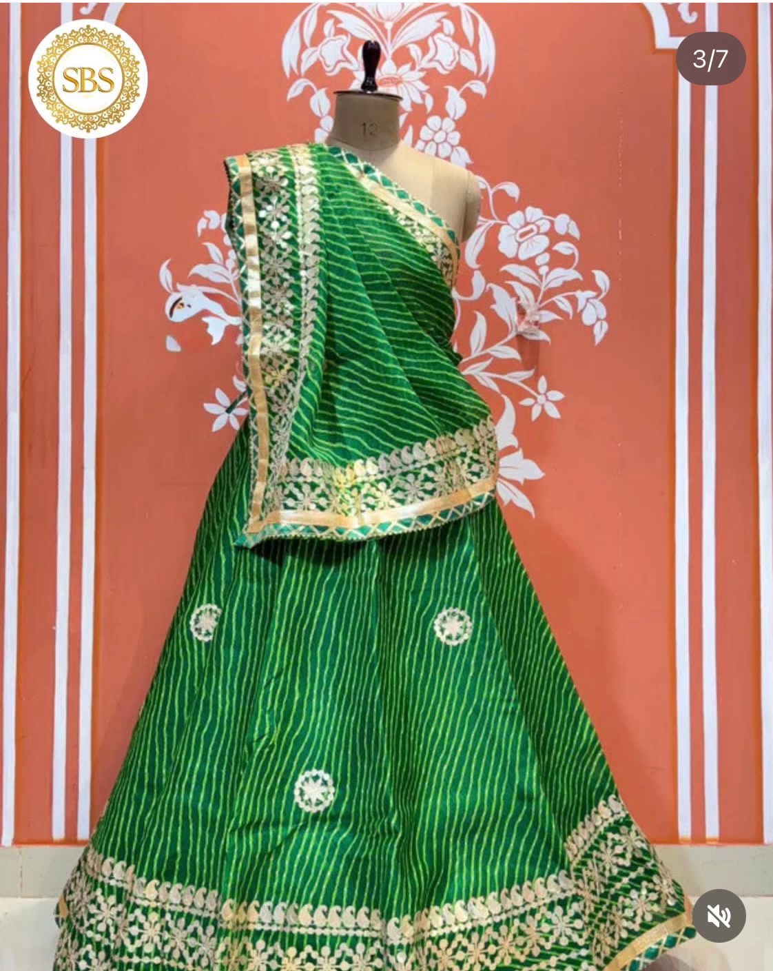 Green Pure Kota Doriya Rajsthani Lehenga Choli ##color## Kota Doriya with premium fabric and embroidery