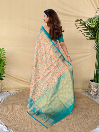 Grey Pure Kanchipuram Silk Sarees 