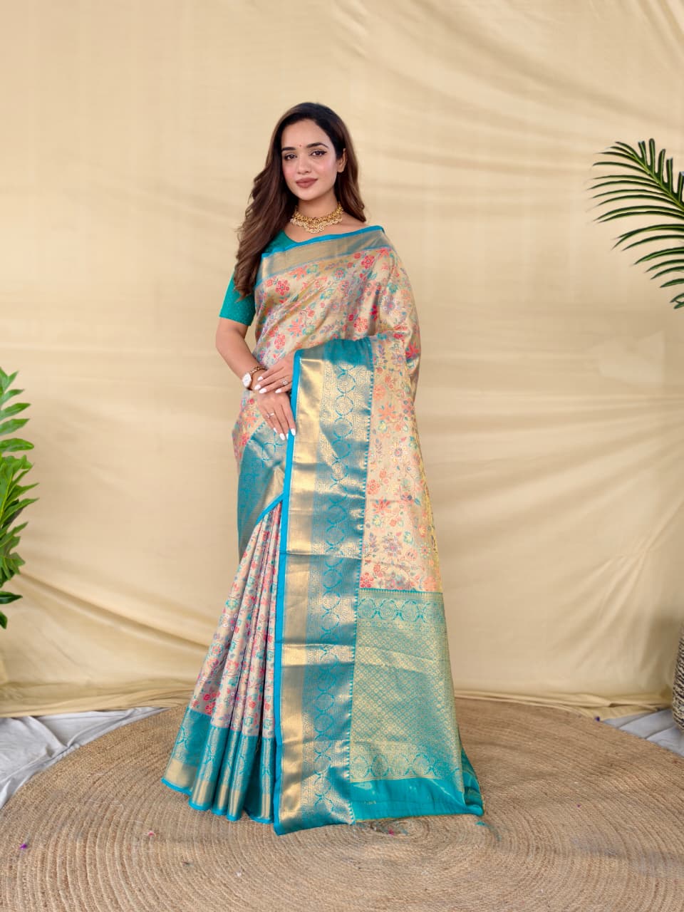 Grey Pure Kanchipuram Silk Sarees 