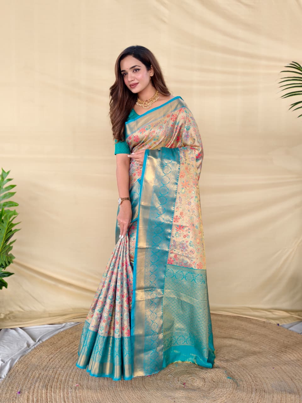 Grey Pure Kanchipuram Silk Sarees 