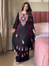 Black Pure Soft Cotton Kurti Plazo 