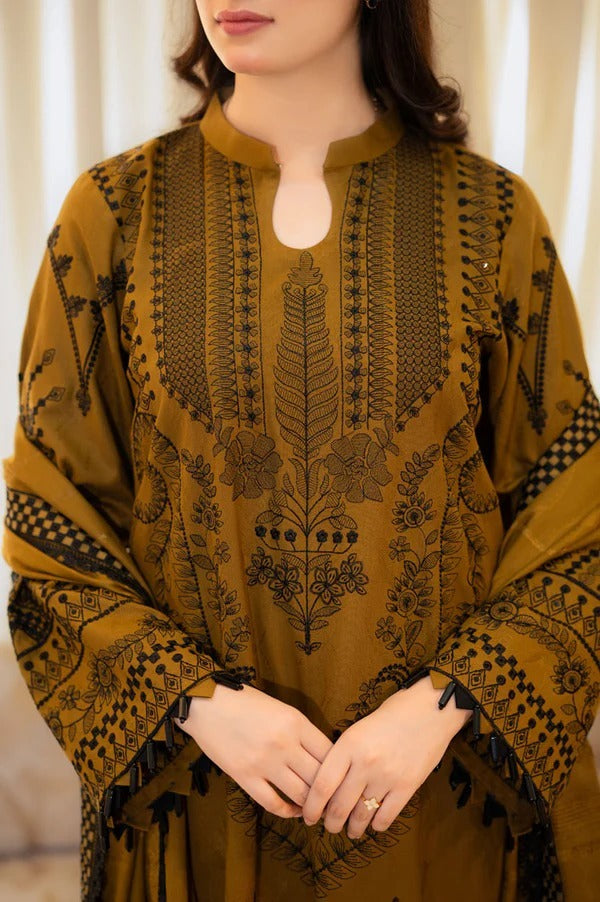 Brown Pure Soft Muslin Cotton Kurti Pent 