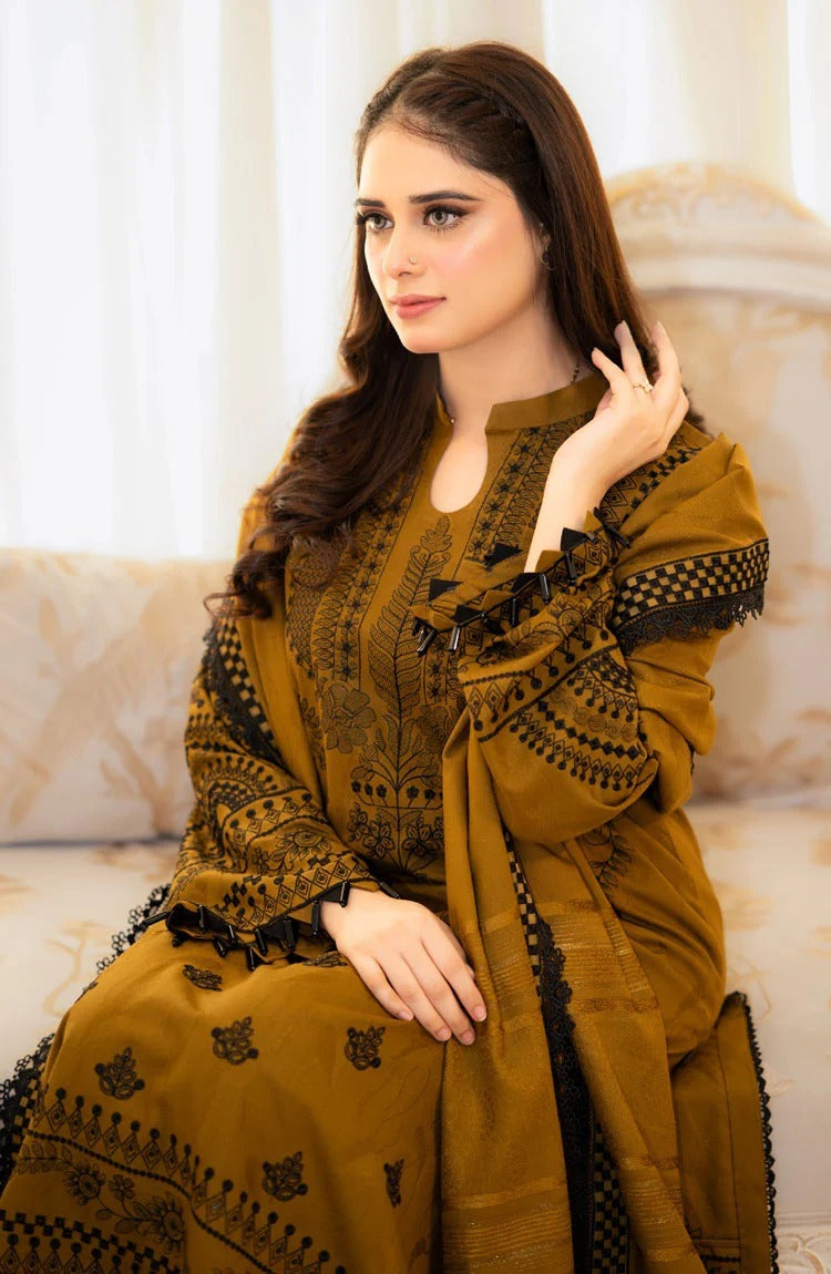 Brown Pure Soft Muslin Cotton Kurti Pent 