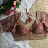 Readymade Pure Soft Roman Silk Heavy Gold Jari Work Bridal Blouse 