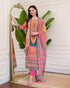 Multicolore Pure Soft Muslin Print Heavy Embroidery Salwar Suit 