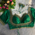 Readymade Pure Soft Italian Silk Beads Work Masaba Style Bridal Blouse 