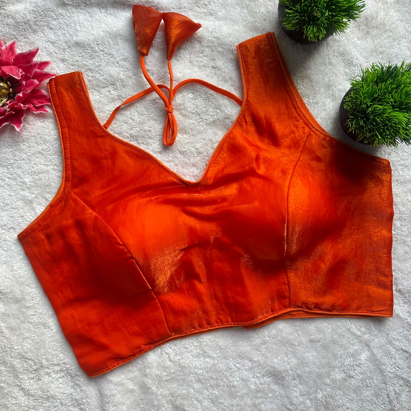 Readymade Pure Fendy Satin Weaving Zari Sabyasachi Style Blous