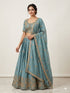 Sky Pure Soft Rangoli Silk Sabyasachi Style Heavy Beads Work Lehenga Choli 