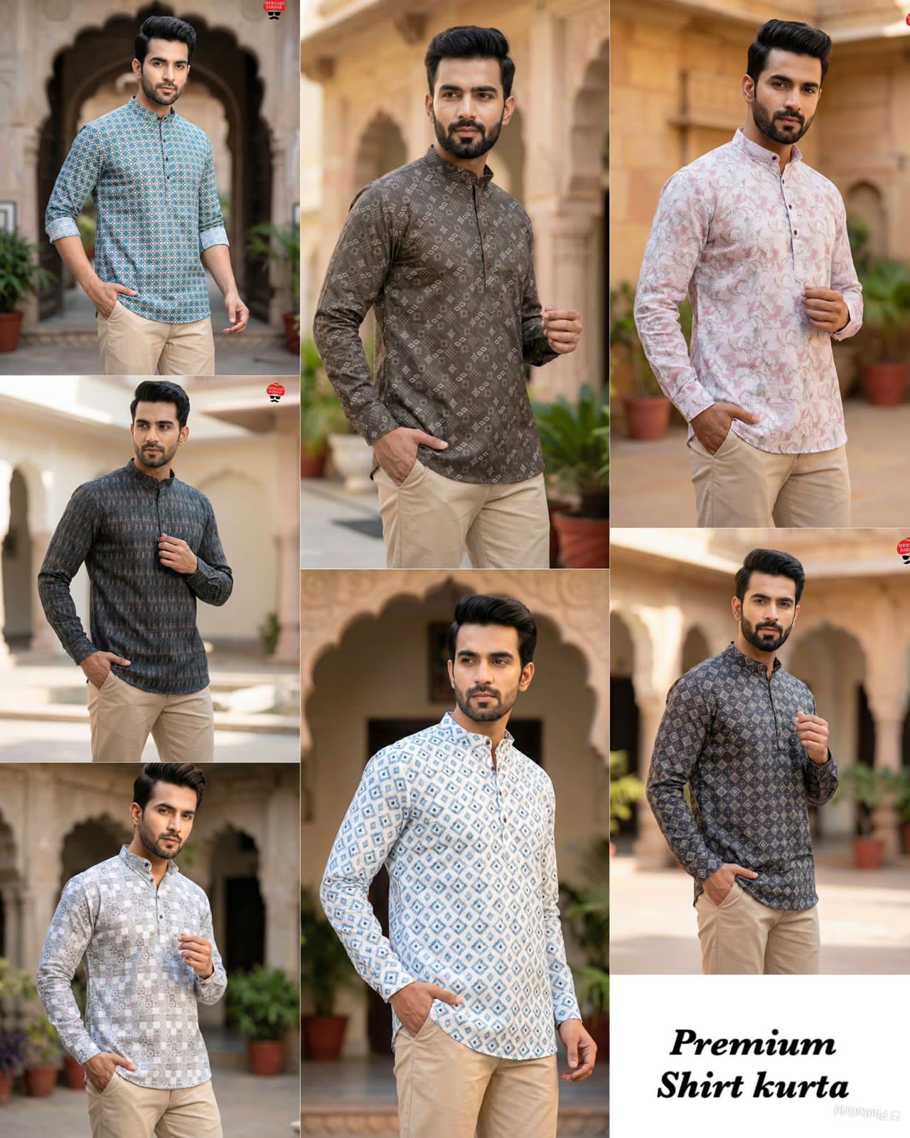 Readymade Pure Soft Linen Casual Wear Men's Short Kurta