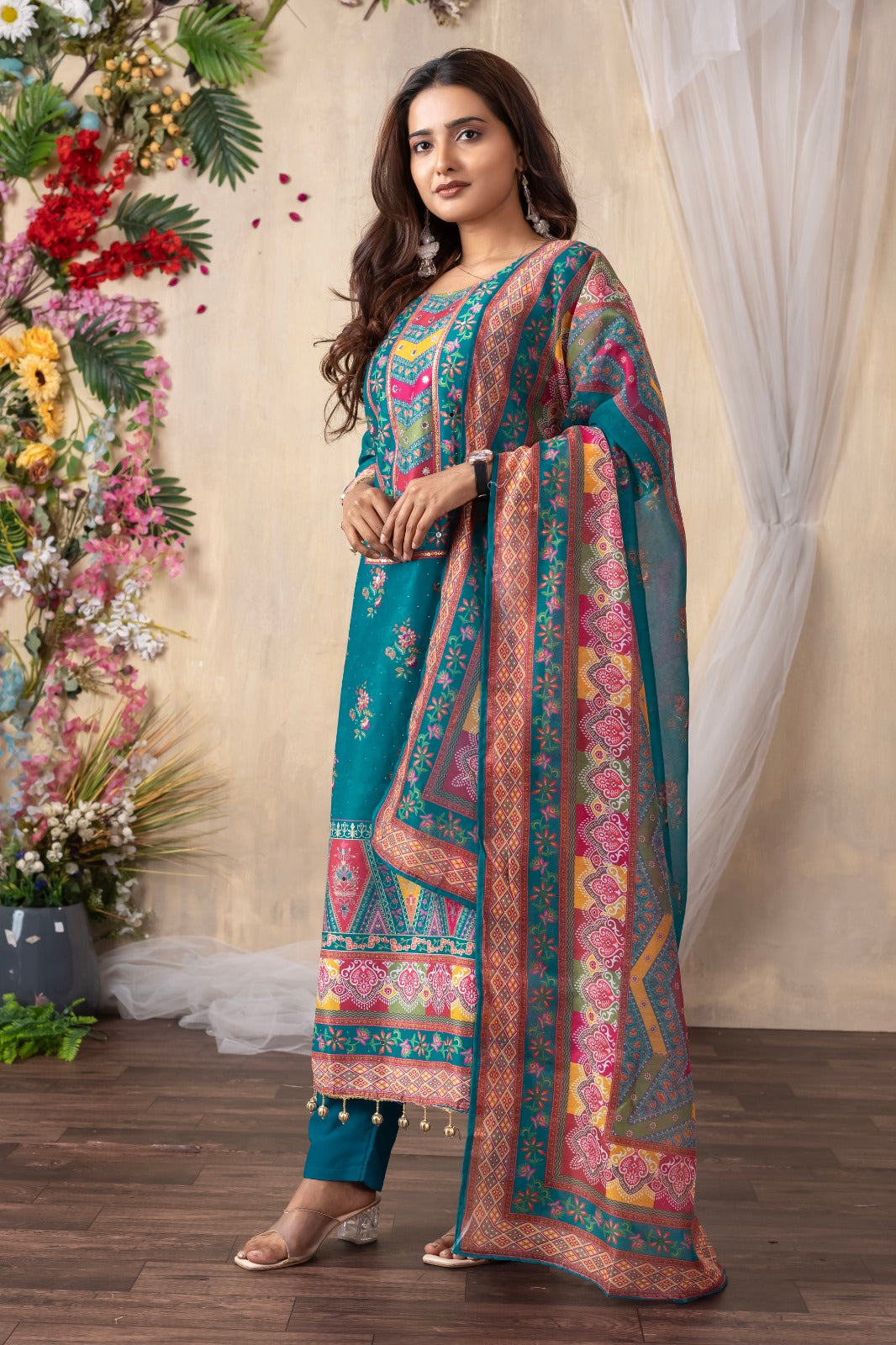 Rama Pure Soft Cotton Print Real Mirror Salwar Suit