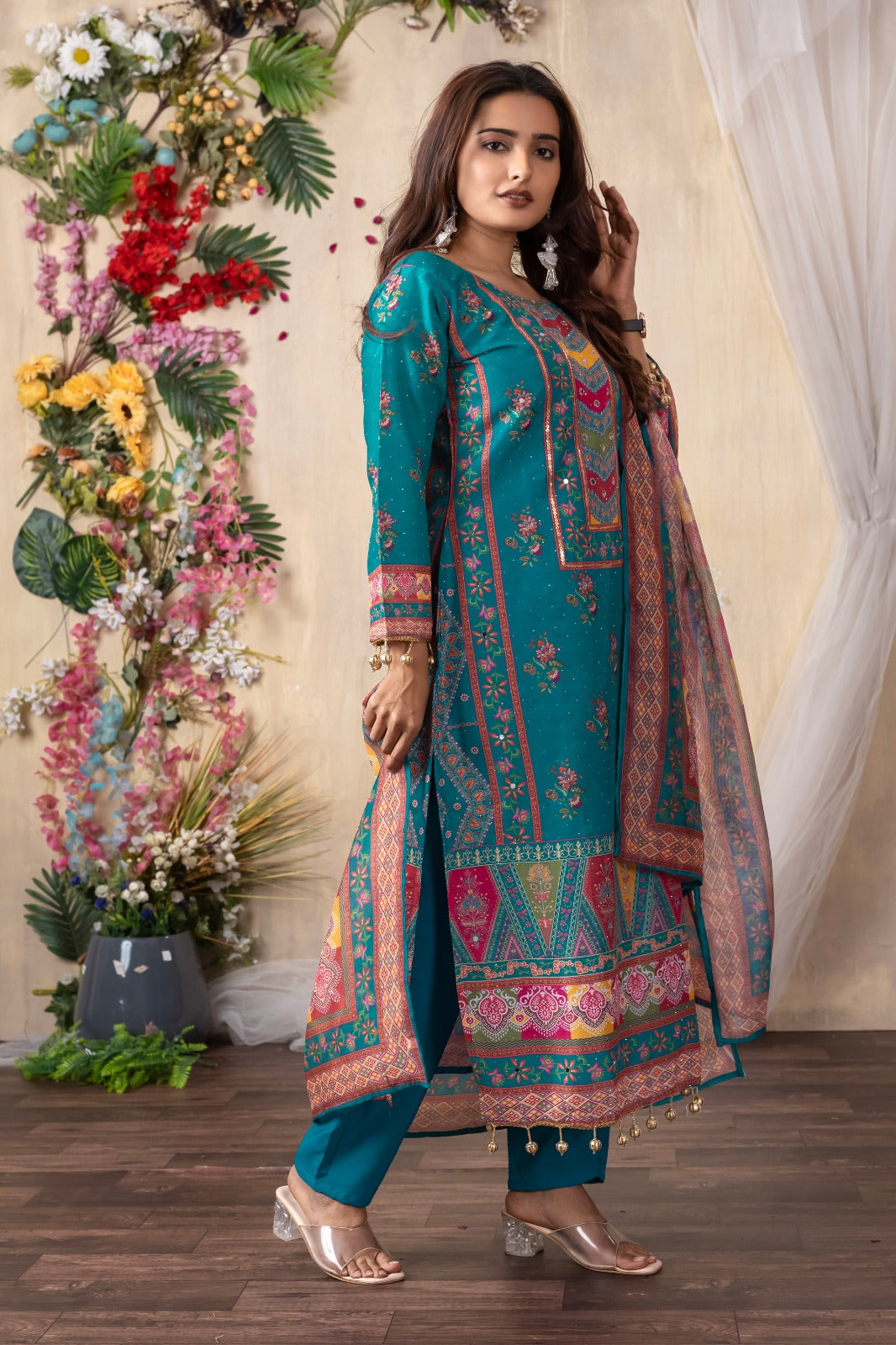 Rama Pure Soft Cotton Print Real Mirror Salwar Suit