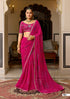 Rani Pure Georgette Chiffon Bandhani Print Saree 