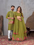 Mahendi Pure Soft Fendi Silk Matching Combo Couple Dress 