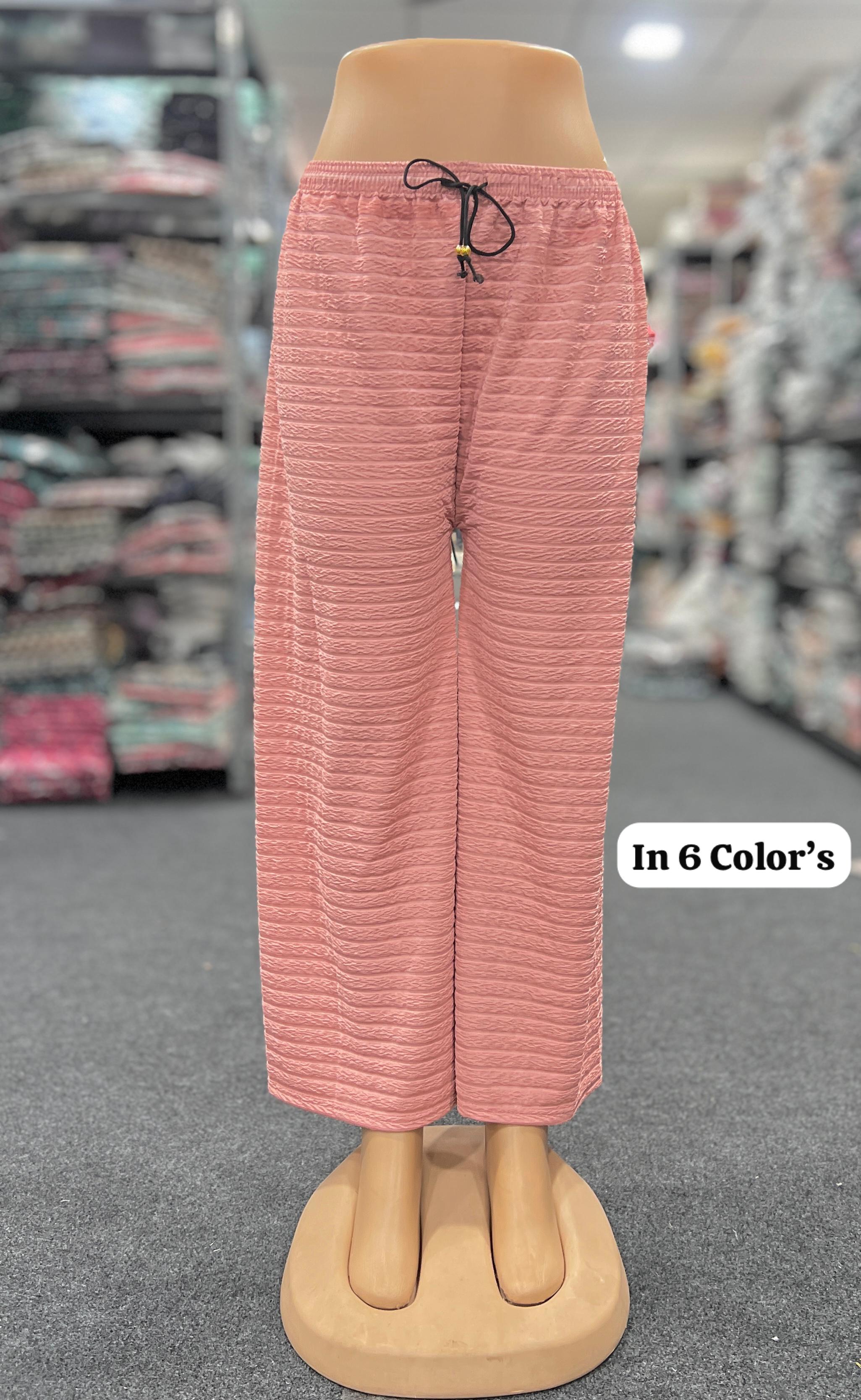Imported Lycra Wrinkle-free Bottom Wear Textured Palazzo 