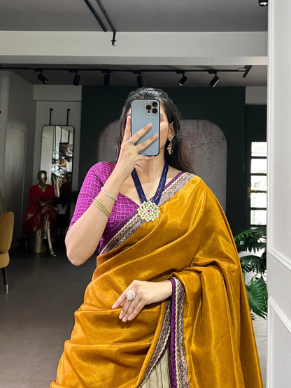 Wine Color Tie And Dye Printed Tasar Silk Lehenga Choli 
