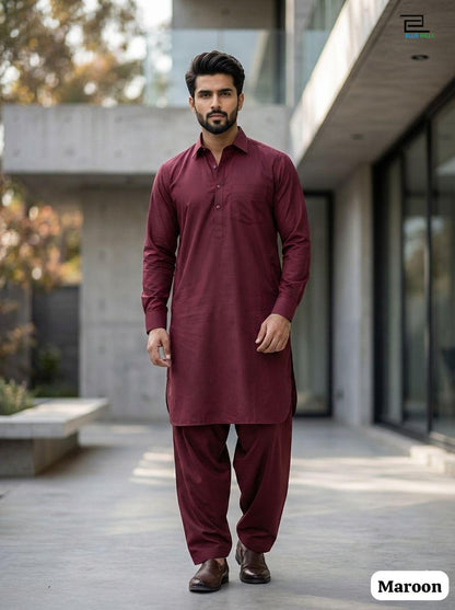 Readymade Premium Cotton Pathani Kurta Pajama 