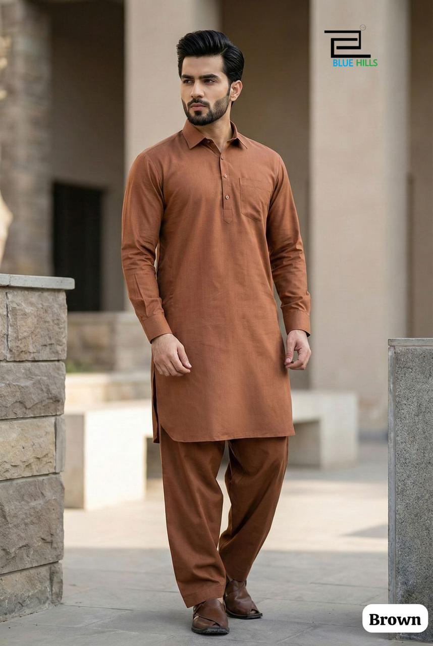 Readymade Premium Cotton Pathani Kurta Pajama 