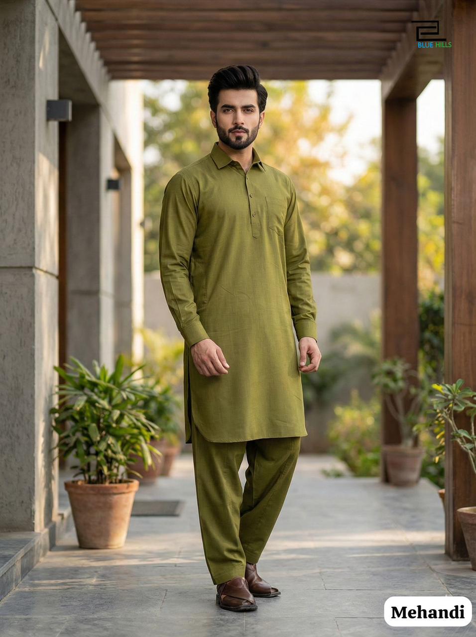 Readymade Premium Cotton Pathani Kurta Pajama 