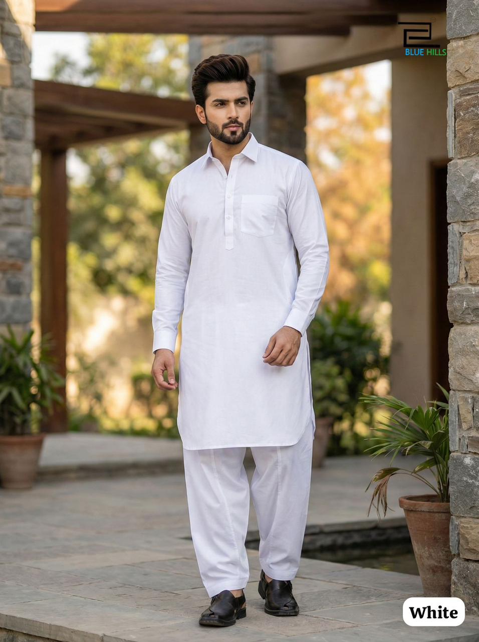 Readymade Premium Cotton Pathani Kurta Pajama
