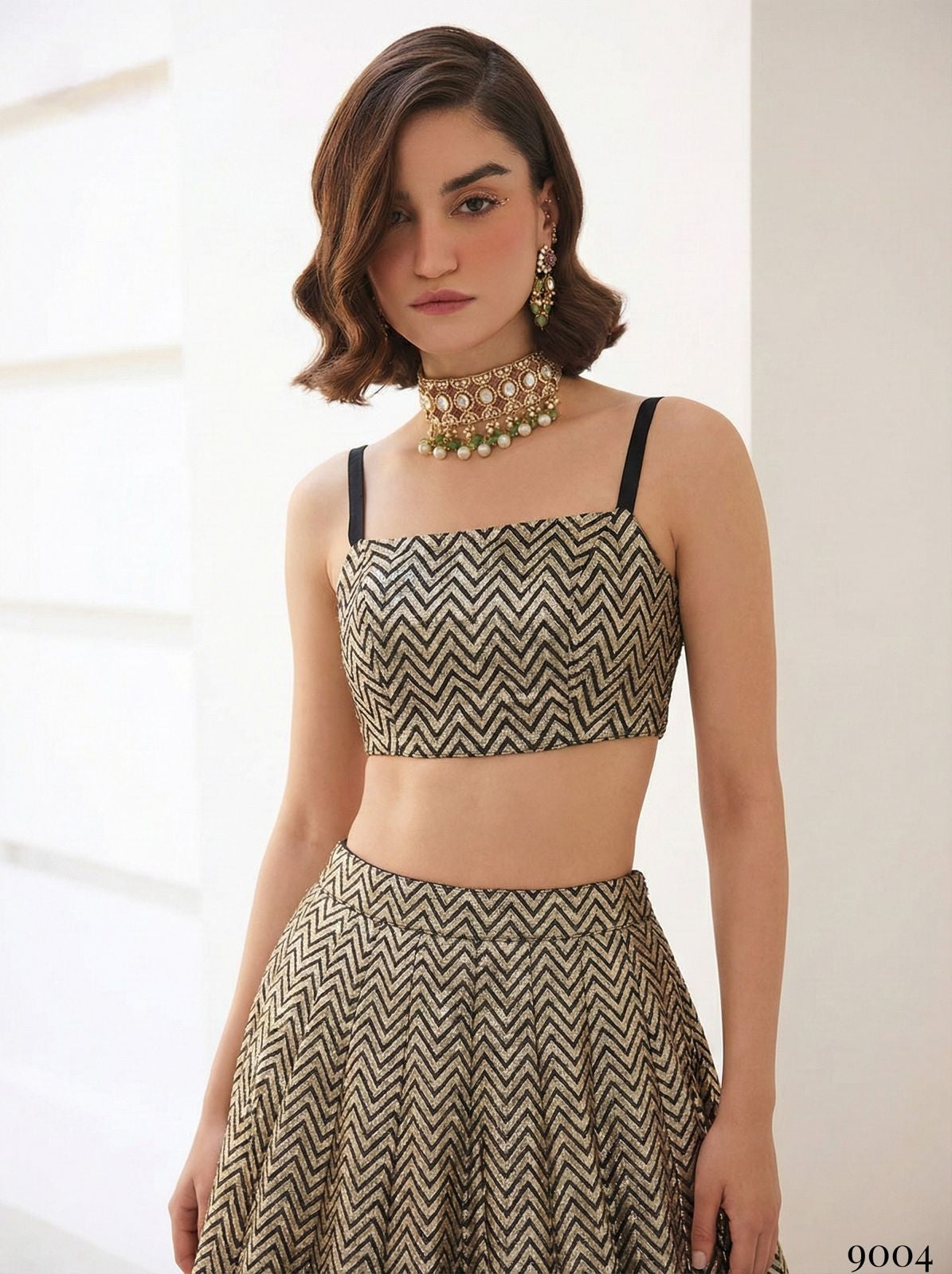 Black & Gold Pure Soft Silk Jaquard Readymade Lehenga Choli ##color## Bridal Lehenga with premium fabric and embroidery