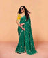 Green Pure Organza Satin With Sequins Heavy Embroidery Work Organza Saree 